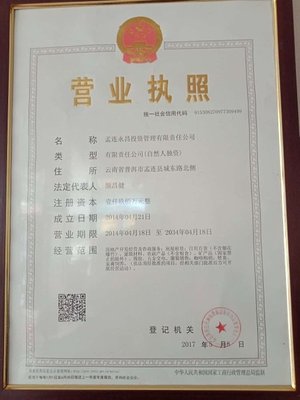 孟連永昌投資管理有限責(zé)任公司