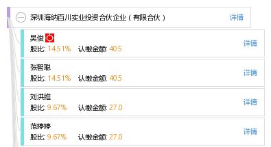 深圳海納百川實業投資合伙企業 有限合伙